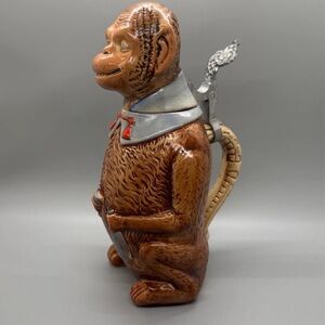Brown Monkey Ceramic Teapot